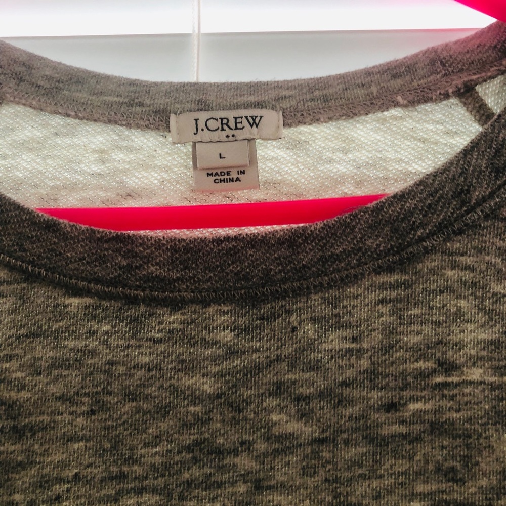 J.Crew, sweater dress, gray, worn 1x, sz L